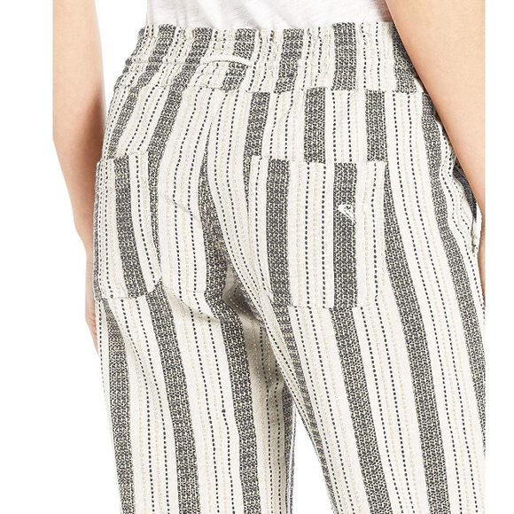 Roxy Oceanside Flared Linen Striped Beach Pants - Picture 2 of 8